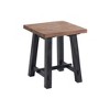 21" Odin Solid Wood Side Table Black - Alaterre Furniture: Mid-Century Modern, Pine Frame - 3 of 4