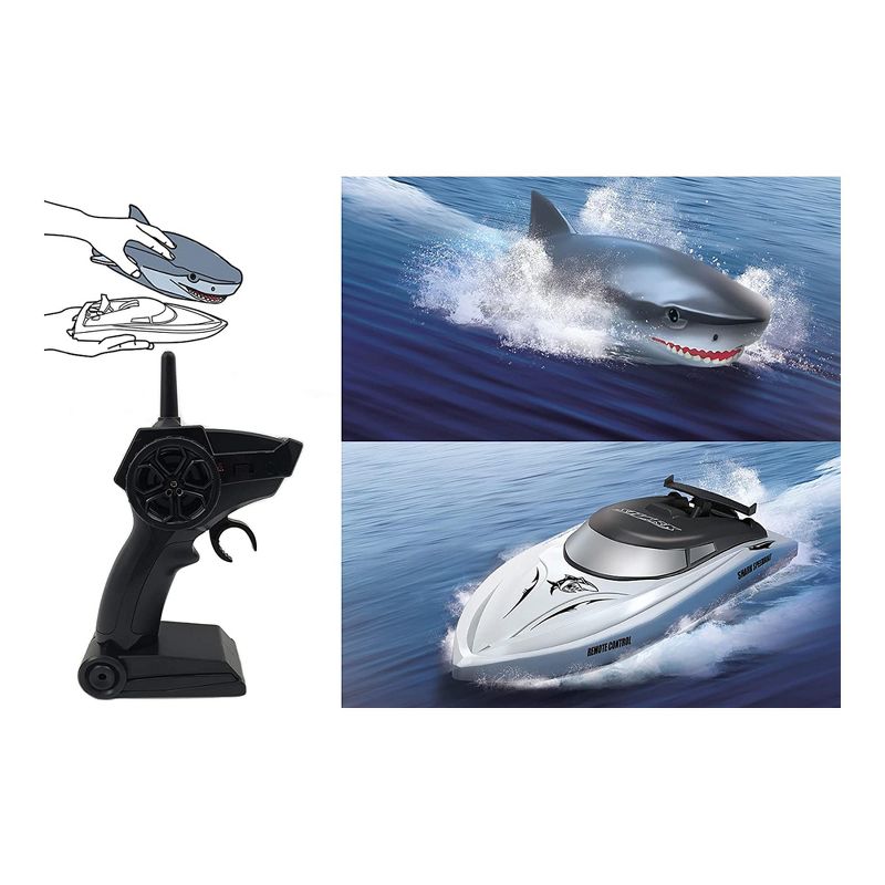 Jupiter Creations, Inc Shark Boat 2.4G Remote Control Water Toy, 2 of 5