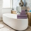 Chevron Zero Twist Cotton Solid and Jacquard 6 Piece Bathroom Towel Set by Blue Nile Mills - 2 of 4