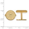 Black Bow Jewelry 14k Yellow Gold Arizona State Sun Devils NCAA Cuff Links - 2 of 3
