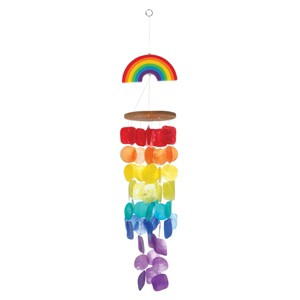 Beachcombers Rainbow Capiz Indoor/Outdoor Chime Décor Decoration - 1 of 1