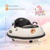 COZONY 12V Baby Bumper Car with Remote Control, Electric Ride on Toy for Toddlers, 360° Rotation, Flashing Lights, Music, 2 Speed Modes, Safety Belt - 2 of 4