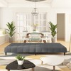 vidaXL 2-Seater Sofa Bed Dark Gray Velvet - 3 of 4