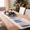 Embroidered Pine Tree Table Runner 72"L - 2 of 3