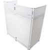 ProX VISTA DJ Booth Facade Table Station with White/Black Scrim kit and Padded Travel Bag White - 4 of 4
