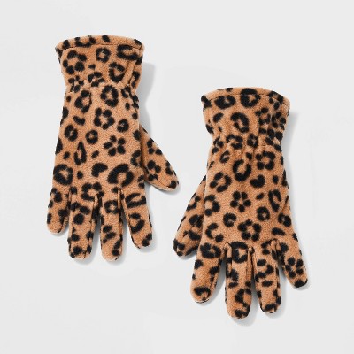 animal print womens gloves