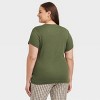 Women's Slim Fit Short Sleeve Ribbed T-Shirt - A New Day™ - 2 of 3