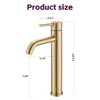 Modern Tall Single Handle One Hole Bathroom Sink Faucet - 4 of 4