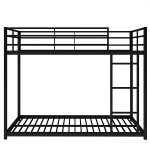 COWLOWN Full over Full Metal Bunk Bed with Ladder, Low Profile Sturdy Bunk Bed Frame for Kids, Teens, and Adults - 1 of 4