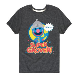 Boys' - Sesame Street - Kawaii Super Grover Short Sleeve Graphic T-Shirt - 1 of 4