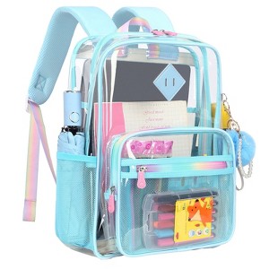 ACOINEL Heavy Duty TPU Clear Backpack for Girls, Stadium  display picture 2