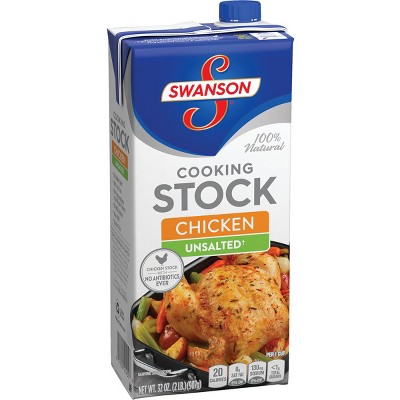 Swanson Gluten Free Unsalted Chicken Cooking Stock - 32 fl oz