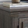 Sapphtopaz TV Stand Farmhouse Entertainment Center for TVs Up to 69" with 2 Cabinets Entryway Table with 3 Layers Open Shelf for Living Room - 2 of 4