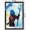 Trends International DC Comics Movie - Aquaman - Arthur Silhouette Framed Wall Poster Prints - 3 of 4