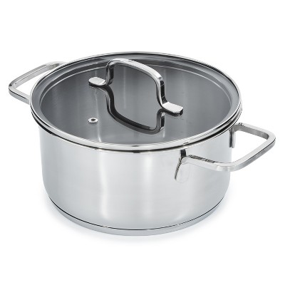 BergHOFF Helix Recycled 18/10 Stainless Steel Stockpots With Glass Lid