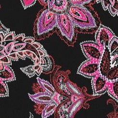 black multi paisley