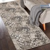 Vintage Traditional Distressed Floral Medallion Indoor Runner or Area Rug by Blue Nile Mills - 2 of 4