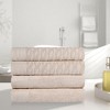 Premium Cotton Herringbone Medium Weight Bathroom Towel Set by Blue Nile Mills - 2 of 4