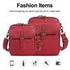 Generic Vintage Messenger Bag,Womens Large Capacity Crossbody Leather Bags,Mini Shoulder Sling Pouch - 3 of 4