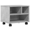 Aghana Digitals Mobile Engineered Wood Printer Stand with Lockable Wheels, Concrete Gray - - 2 of 4