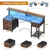 Besiost 59-In Computer Desk with Charging Station for Home Office - 3 of 4