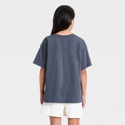 Art Class Girls’ Oversized “Catalina” Graphic T-Shirt - art class™ Navy Blue M — фото 2