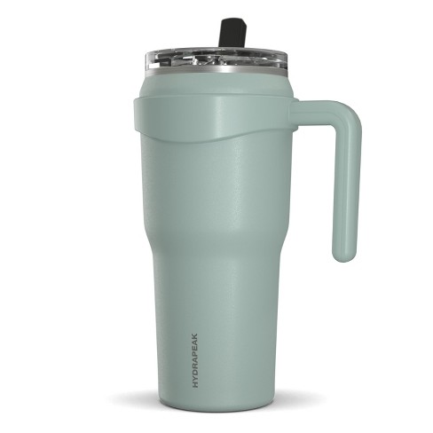 Hydrapeak Roadster 40oz Tumbler with Handle and Straw Lid Pale Sage