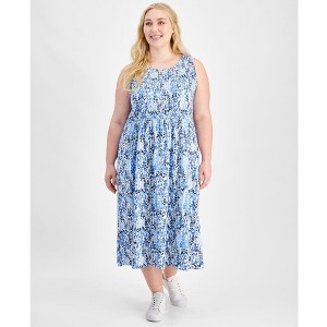 Tommy Hilfiger Womens Floral-Print A-line Dress - 1 of 1