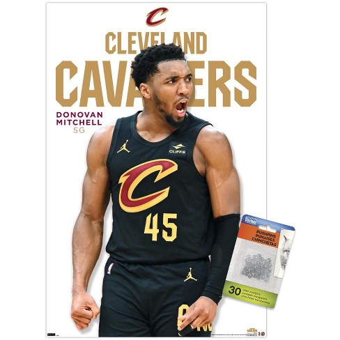 Trends International Nba Cleveland Cavaliers Donovan Mitchell Feature Series 23 Unframed Wall Poster Prints Target