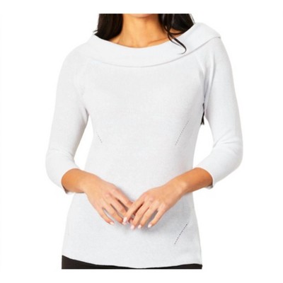 Women's Off The Shoulder Ribbed Detail Top - Angel Apparel