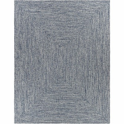 Hauteloom Blue Braided Faux Jute Rug