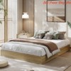 Wood Platform Bed Frame King/QUEEN/Full/ Twin-XL /Twin Size, Floor-Standing Bed Frame with Wooden Slat, Easy Assembly Natural - 3 of 4
