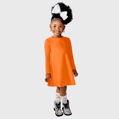 City Threads Long Sleeve Soft 100% Cotton Baby Rib Long Sleeve Dress - USA-Made for Girls/Baby/Toddler
