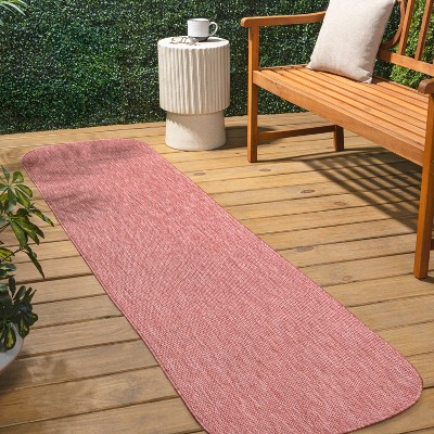 JONATHAN Y Miles Modern Minimalist Radius Corner Solid Indoor/Outdoor Area Rug