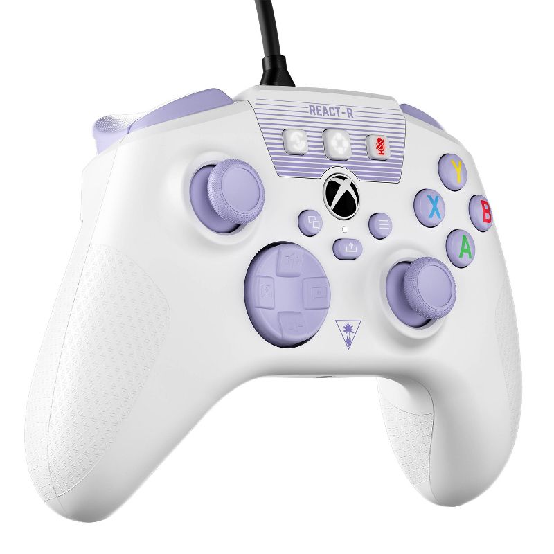 Turtle Beach REACT-R Wired Controller for Xbox Series X|S/Xbox One - White/Purple, 4 of 16