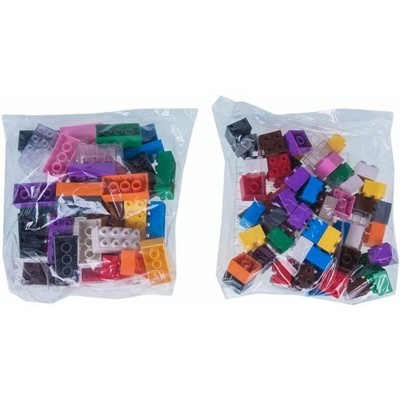Large Multicolor Plastic Building Blocks Set for Kids, 108 Pieces