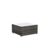 8 Pieces Outdoor Patio Sectional Sofa Couch Wicker Furniture Conversation Sets with Washable Cushions and Glass Coffee Table - 2 of 4