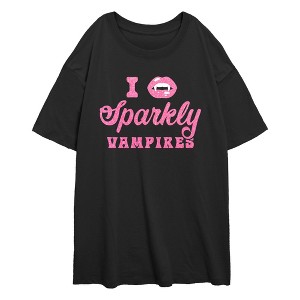 Juniors Lost Gods Sparkly Vampires T Shirt - 1 of 2