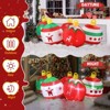 SEVOBAL Inflatable Holiday Decorations 6.9' Christmas Inflatable Decoration Inflatable Christmas Balls Funny Blow Up Yard Decor, Red, 82"*23.6"*43.3" - 3 of 4