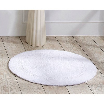 30 Round Lux Collection Bath Rug White - Better Trends : Target