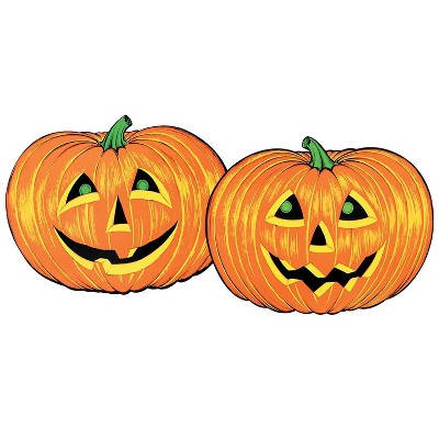 Beistle 25" Jack-O Lantern Faces Cutouts 4/Pack 01224