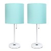 Creekwood Home Oslo 19.5" Power Outlet Base Metal Table Desk Lamp with Shade - 4 of 4