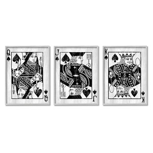 Stupell Industries Queen Jack King Spade Cards, 30" x 24" - 1 of 4