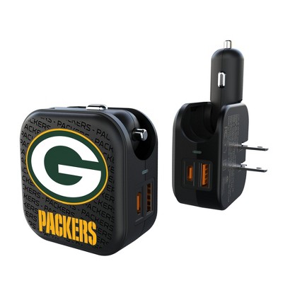 NFL NFC Teams Text Backdrop 18-Watt 2 in 1 USB A/C Charger