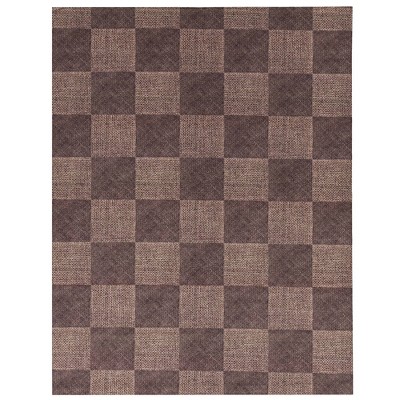 6' x 8' Hobnail Indoor/Outdoor Rug Chocolate - Foss Floors