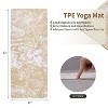MaseiKar Yoga Mat, Exercise Yoga Mat Print with Non-Slip Design, Professional TPE Exericise Mat, 72" x 25" Multi-Purpose Workout Mat for Women - 2 of 4