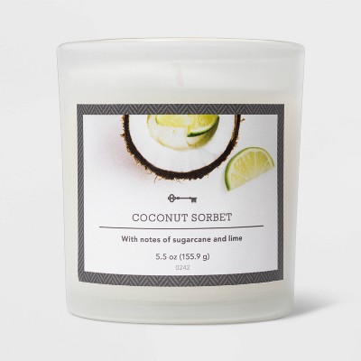 5.5oz Glass Jar Coconut Sorbet Candle - Threshold™