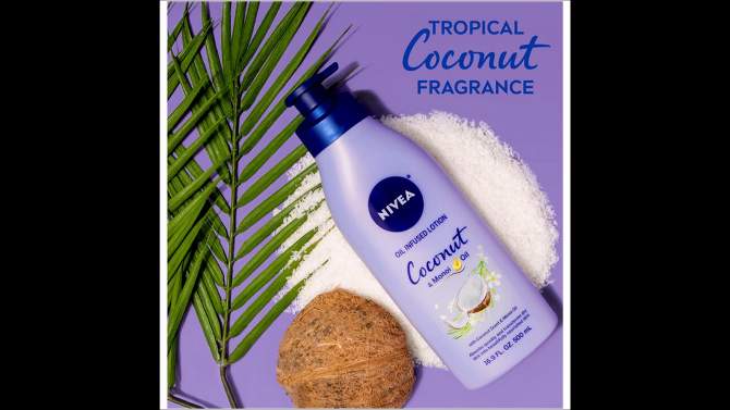 NIVEA Oil Infused Body Lotion with Coconut and Monoi Oil - 16.9 fl oz, 2 of 13, play video