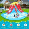 HOMDOX 174" × 152" × 90" Inflatable Water Slide with Splash Double Slide, Climbing Wall, Giant Water Play Ball Pool, 2 Water Cannons, Water Slide Park - 3 of 4