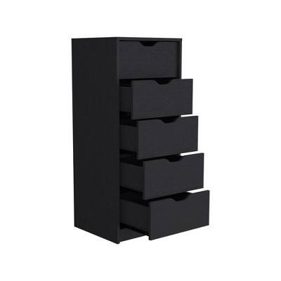 NicBex  5 Drawers Dresser for Bedroom, Modern Style Wooden Drawers with Free Handle,Dressers for Kids Room,Living Room,Entry and Hallway